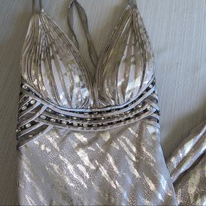 Silver Prom Dress